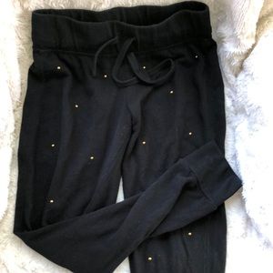 Joggers with gold studs